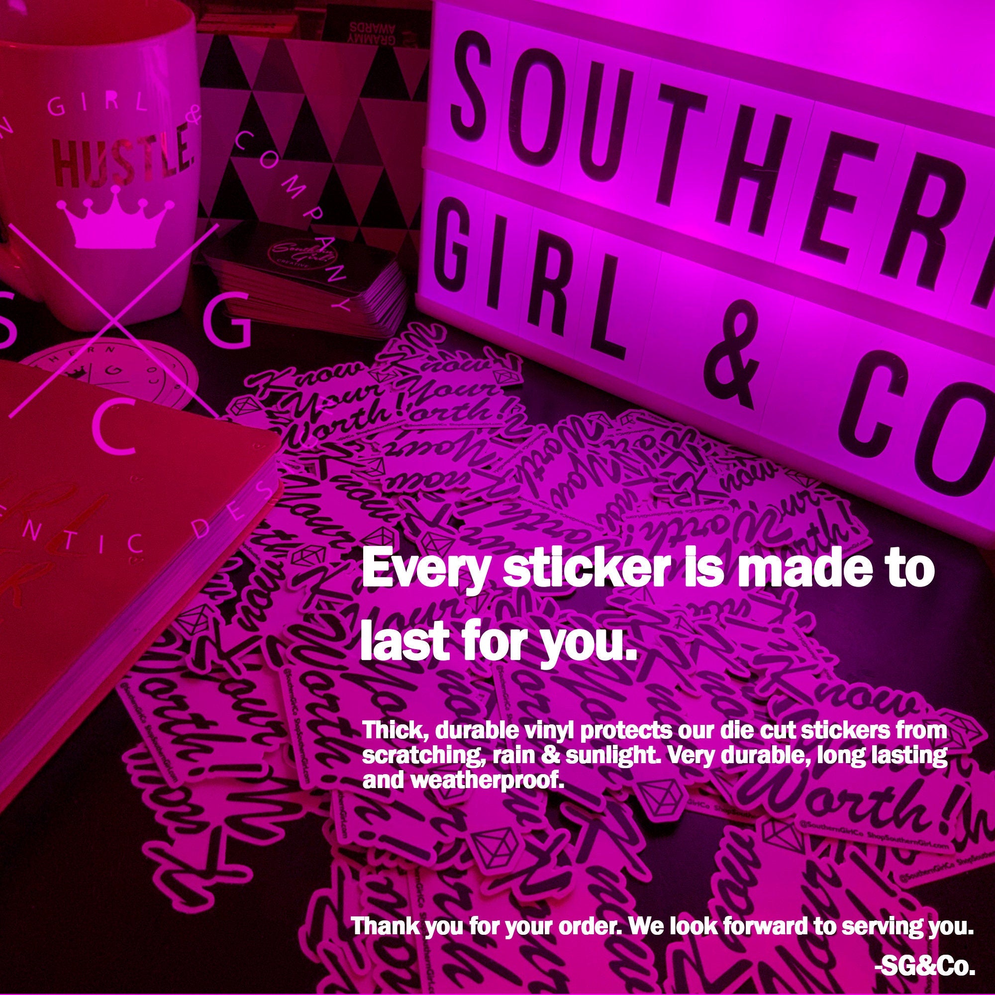Custom Sticker Pack // 6 for 18 Vinyl Sticker Bundle
