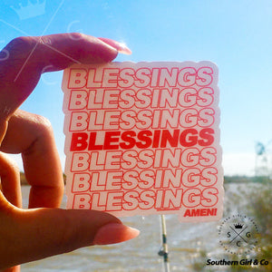 Blessings on Blessings Sticker