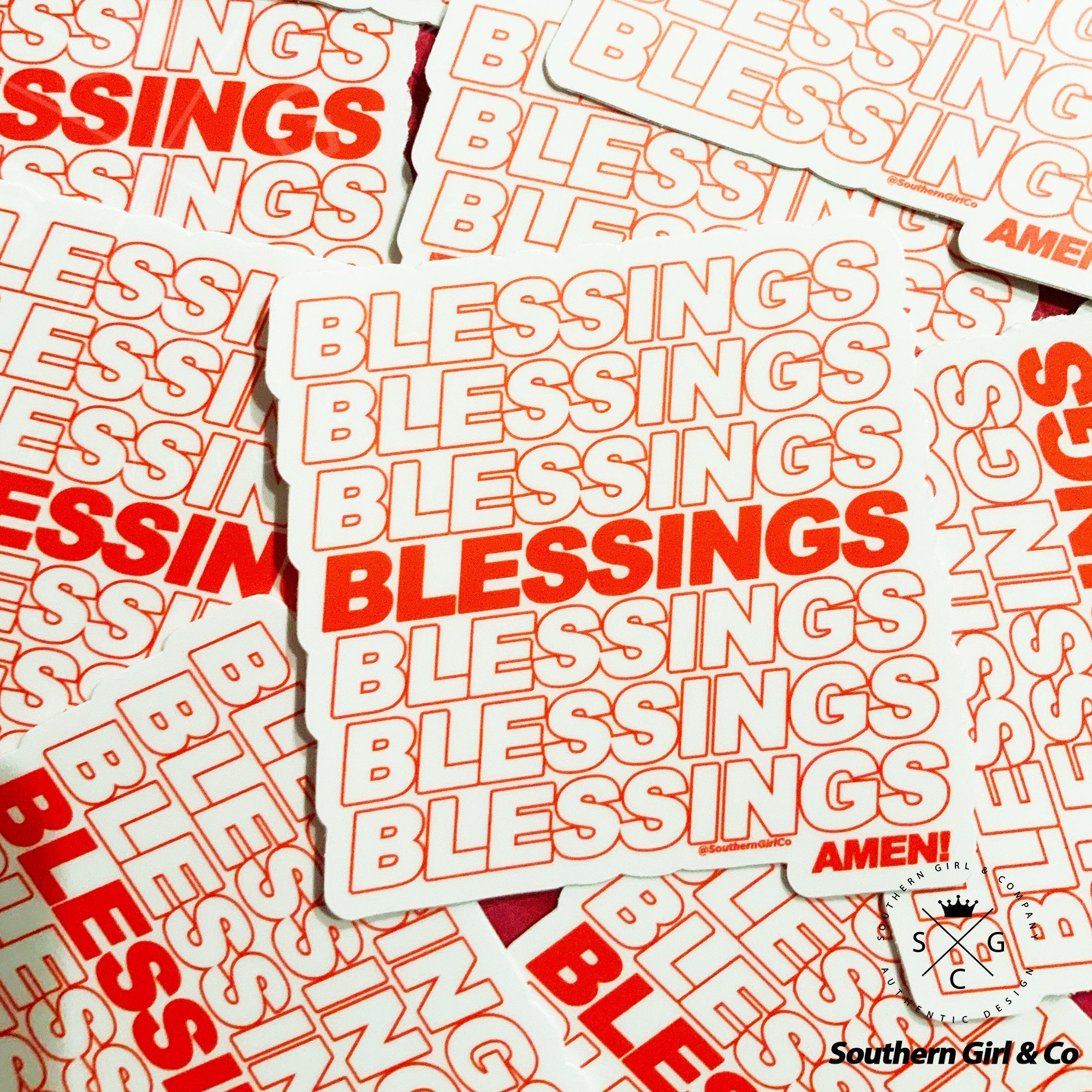 Blessings on Blessings Sticker