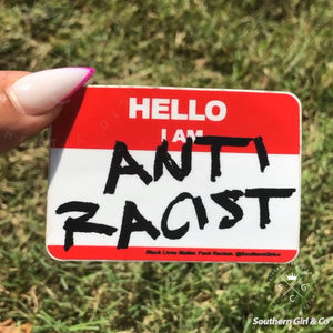 Anti-Racist Sticker