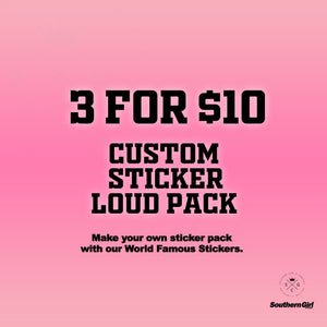 Custom Sticker Pack // 3 for 10 Vinyl Stickers