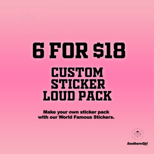 Custom Sticker Pack // 6 for 18 Vinyl Sticker Bundle