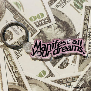 Manifest All Your Dreams Pink Keychain